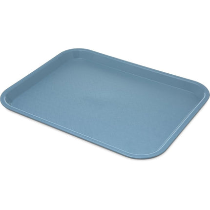 Bandeja Carlisle FoodService Products Cafe Fast Food para Cafetería con Superficie Estampada para Cafeterías, Comida Rápida y Comedores, Plástico, 16.31 x 12.06 x 0.7 Pulgadas, Azul Pizarra, (Paquete de 24)