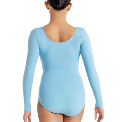 Capezio Women's Long Sleeve Leotard, Light Blue, S