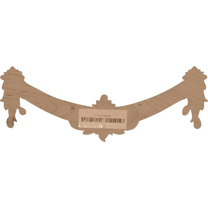 Ekena Millwork ONL16X06X01FLLW Medium Floral Swag, 16 1/8-Inch x 6-Inch x 1 3/8-Inch, Lindenwood