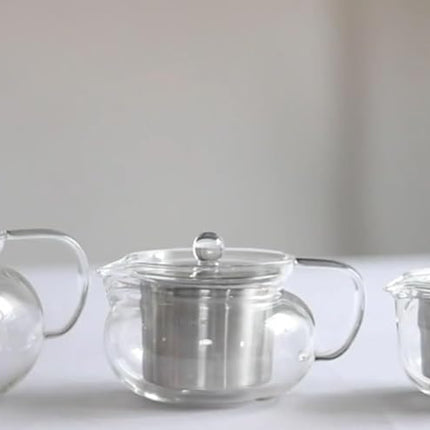 Teabloom Kyoto 2-in-1 Tea Kettle and Tea Maker – Glass Teapot with Removable Loose Tea Filter – Tea Connoisseur's Choice