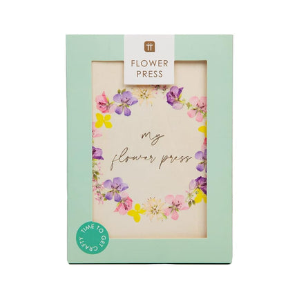 Talking Tables Wooden Flower Press Kit for Art and Crafts Supplies or Card Decorations | Preserve a Special Memory | Creative Gifts for Her, Kids, Adults,Purple