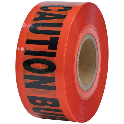 Klein Tools 58003 Barricade and Warning Tape with Caution/Buried Electric Line, 3-Inch x 1000-Foot