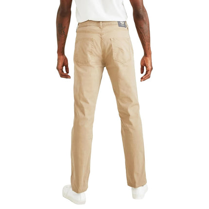 Dockers Pantalones casuales de corte de jean clásico para hombre, talla grande, color caqui británico nuevo, 50W x 32L