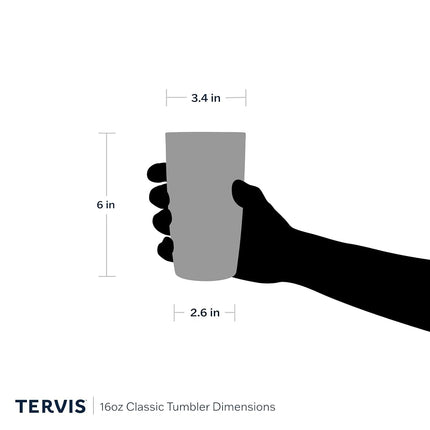 Tervis Dog Mom - Vaso térmico de doble pared fabricado en EE. UU., mantiene las bebidas frías y calientes, 16 onzas, clásico