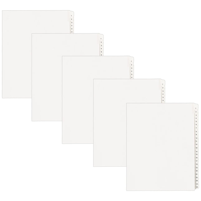 Avery 1-25 Legal Exhibit Dividers for 3 Ring Binde