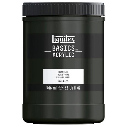 Liquitex BASICS Acrylic Paint, 32-oz Jar, Ivory Bl