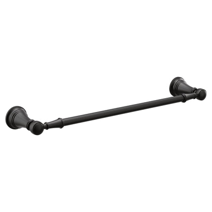 Moen YB8418BL Weymouth 18-Inch Towel Bar, Matte Bl