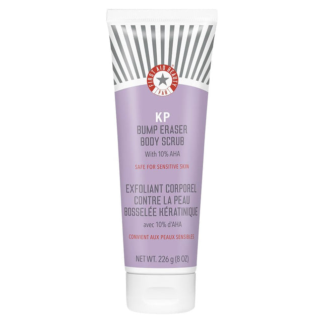 First Aid Beauty KP Bump Eraser Body Scrub Exfoliant for Keratosis Pilaris with 10% AHA - 237ml
