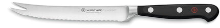 Wüsthof Classic 5 Inch Tomato Knife, Black, Silver