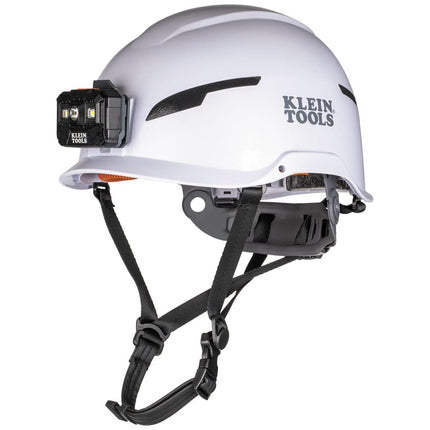 Safety Helmet Type-2 Non-Vented Class E w/Recharge Headlamp