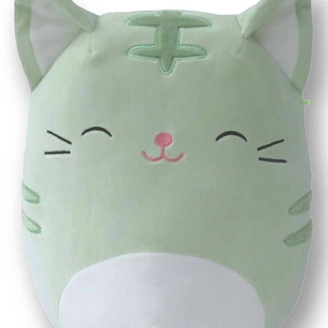 Squishmallows 7 Inch Mint Green Tabby Cat Plush Chase - Fantasy Squad Stuffed Animal Toy