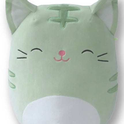 Squishmallows 7 Inch Mint Green Tabby Cat Plush Ch