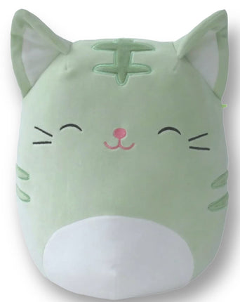 Squishmallows 7 Inch Mint Green Tabby Cat Plush Ch