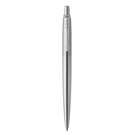 Parker Jotter Ballpoint Pen | Stainless Steel with Chrome Trim | Medium Point | Handwriting Pens & Stationery Supplies | Blue Ink | Gift Box