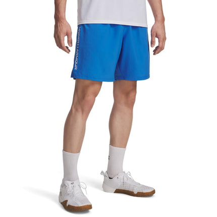 Under Armour Mens Tech Woven Wordmark Shorts Blue 