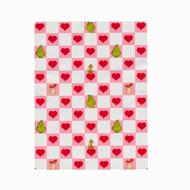 Franco The Grinch Checkered Valentine's Day Heart 