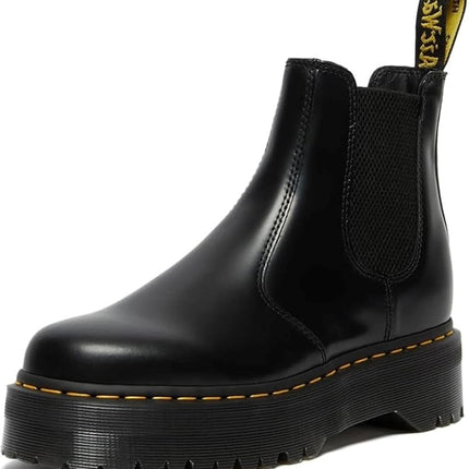 Dr. Martens mens Chelsea BootsVegan 2976, Black, 14 Women/13 Men