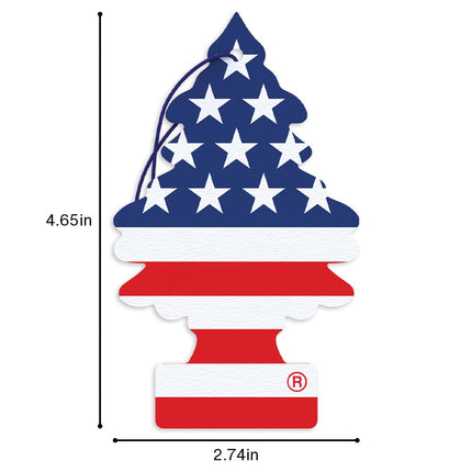 24 Pack Car Freshner 10945 Little Trees Air Freshener Vanilla Pride Scent - Single Tree per Package