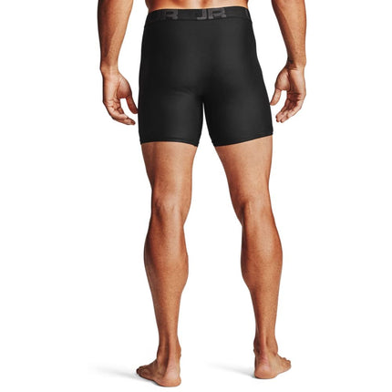 Under Armour Bóxer Tech de 15 cm para hombre, paquete de 2, negro (001)/negro, 5XL, negro (001)/negro, 5XL