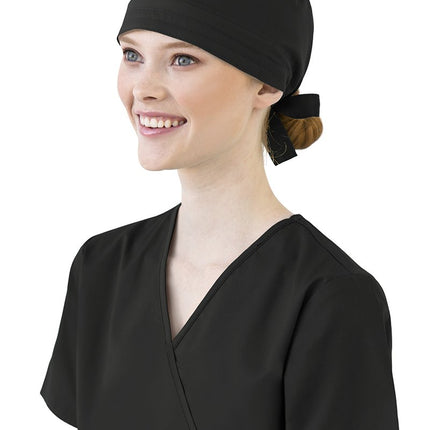 WonderWink Men's Wonderwork Unisex Scrub Cap, Blac