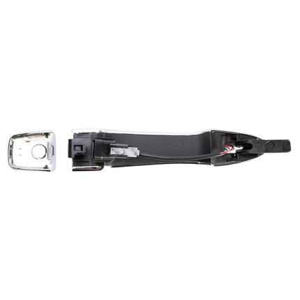 TRQ Front Left Exterior Door Handle Chrome Drivers Side Compatible with 2015-2019 Nissan Murano 2014-2017 Rogue