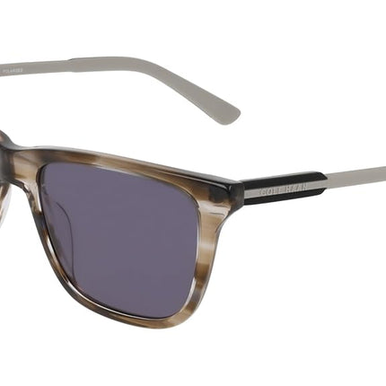Cole Haan Men's Ch6086 Sunglasses, Smoke Horn, 54/17/145
