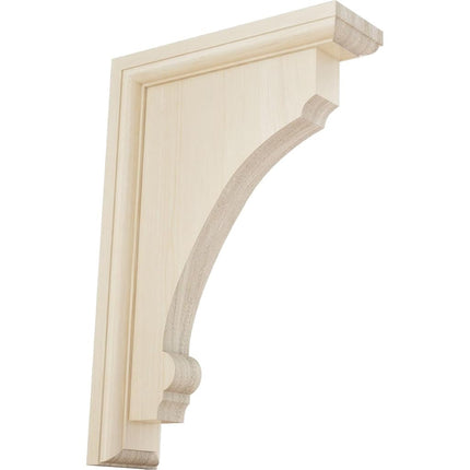 Ekena BKTW02X08X12TMRW 2 1/2-Inch Width x 8-Inch Depth x 12-Inch Height X-Large Thompson Wood Bracket - Rubber Wood