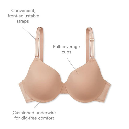 Warner's Women's Tailored Underwire Bra, Toasted Almond, 36D