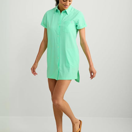 HUK Women's Kona Dress Lightweight, Quick-Dry Beach Cover-up, for Swim, Pool, and Vacation Wear Casual, Bermuda, XS
