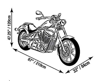 Raider 02-7714 SX-Series Large Weather and UV-Resistant Motorcycle Storage Cover