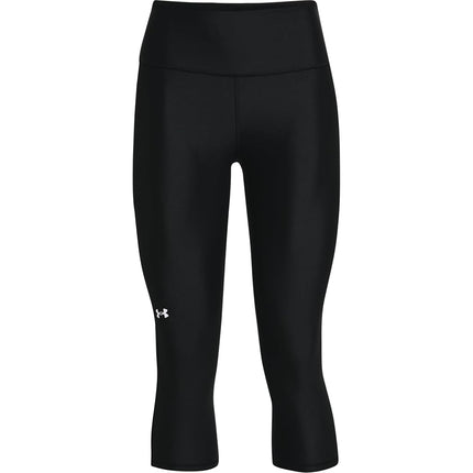 Under Armour Tech Hi Capri - Leggings - Bottoms - Black/White - Size: MD