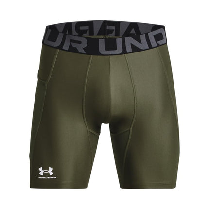 Under Armour Men's UA HG Armour Long Shorts, Lightweight Men's Running Shorts, Sweat-Wicking and Quick-Drying Base Layer, Compression Shorts for Men