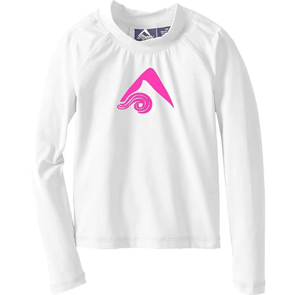 Kanu Surf Girls' Keri UPF 50+ Rashguard, White, 4T