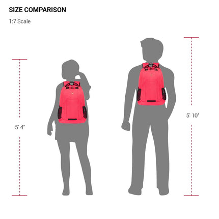 SWISSGEAR Cecil Laptop Backpack Fits up to 16-Inch Laptop, Daypack for Travel and Work, Teaberry, 18-Inch