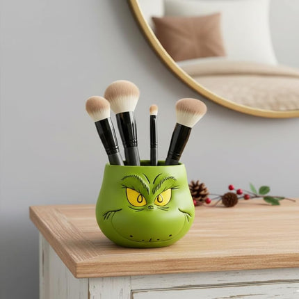 Collectibles Dr. Seuss' The Grinch Holiday Christmas Toothbrush Holder - Makeup Brushes/Pens Tumbler, (Officially Licensed Product) by Franco