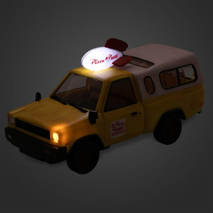 Disney Store Official Pizza Planet Truck with Lights & Sounds - Toy Story Action Figures Set Includes Woody & Buzz Lightyear, Movable Parts, Light Up Features & Vehicle Sounds