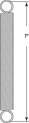 Prime-Line Products SP 9630 Muelle de extensión, 1 pulgada por 7 pulgadas, 0.135 pulgadas de diámetro