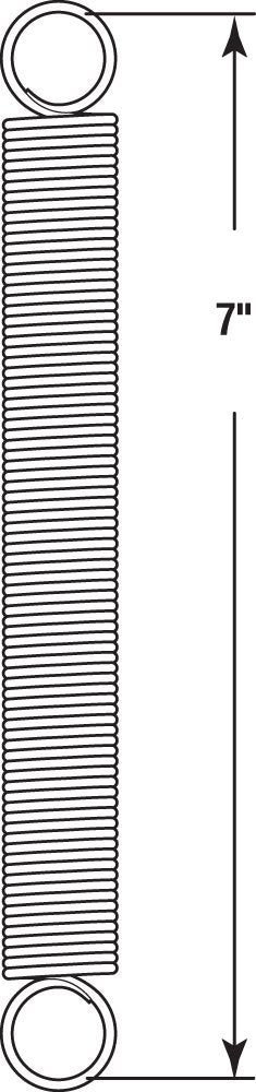 Prime-Line Products SP 9630 Spring, Extension, 1-Inch by 7-Inch, .135 Diameter