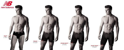 New Balance Men's 6" Boxer Brief Trunk Underpants Fly Front with Pouch Underwear 3-Pack, Black/Steel/Pigment, Medium