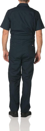 Dickies Men's Short Sleeve Coverall, Dark Navy, Large Tall