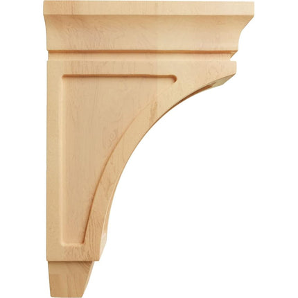 Ekena Millwork CORW03X06X08LURO Wood Corbel, 2 3/4" W x 5 1/2" D x 8" H, Red Oak
