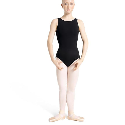 Capezio Women's High-Neck Tank Leotard, Black, Med