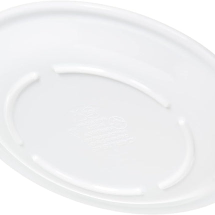 Carlisle FoodService Products Kingline Plastic Bread Plate, Butter Plate, Melamine Plate for Catering, Restaurants, 5.5 Inches, White, (Pack of 48)