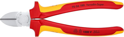 Knipex Diagonal Multi-Component Grips Cutter, 180 mm Long
