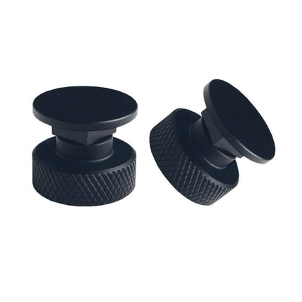 JGR 1 paire d'attaches de cagoule de soudage (Pipeliner) en aluminium (noir)