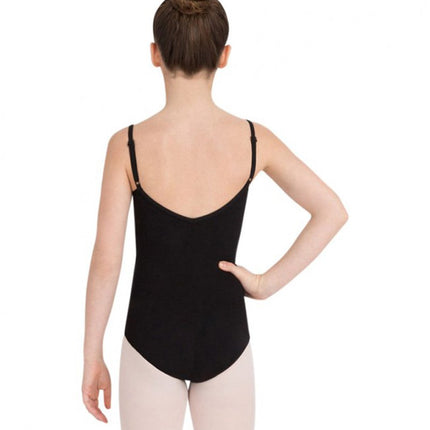 Capezio Camisole Leotard With Adjustable Straps - Girls, Black, Large
