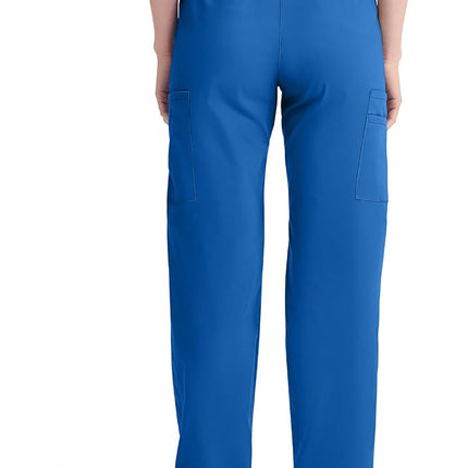 Dickies Women's Signature Elastic Waist Scrubs Pant Medical, Royal, XX-Small Petite