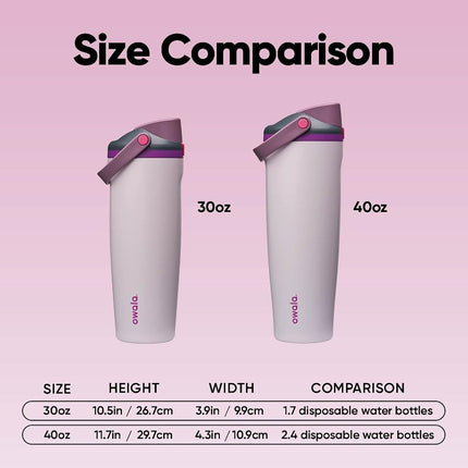 Owala FreeSip Sway Insulated Water Bottle - 887ml (30oz) Dreamy Field