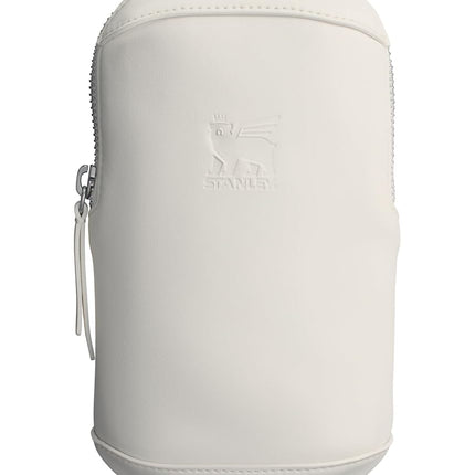 STANLEY Cross Bottle Essentials Case Max | Phone, Wallet, Keys Holder for Water Bottle | Faux Leather Accessory Pouch for Carry All Strap | Tumbler Cup Accessories | BPA-Free | Cream