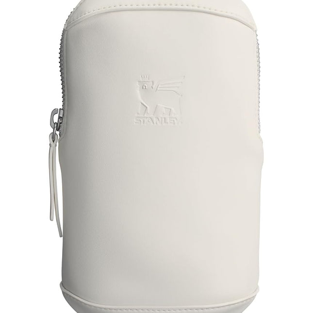 STANLEY Cross Bottle Essentials Case Max | Phone, Wallet, Keys Holder for Water Bottle | Faux Leather Accessory Pouch for Carry All Strap | Tumbler Cup Accessories | BPA-Free | Cream